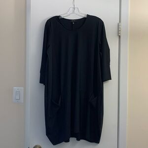 JASON COMFY USA,black tunic-dress,funky,, NEW, scoopneck,pockets,comfy,sexy😀🌹